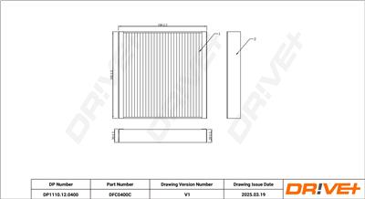 Dr!ve+ DP1110.12.0400 Číslo výrobce: DFC0400C. EAN: 5907714199301.