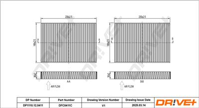 Dr!ve+ DP1110.12.0411 Číslo výrobce: DFC0411C.