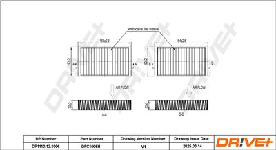 Dr!ve+ DP1110.12.1006 Číslo výrobce: DFC1006H. EAN: 7630556926160.