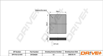 Dr!ve+ DP1110.12.1019 Číslo výrobce: DFC0442H. EAN: 7630556926290.