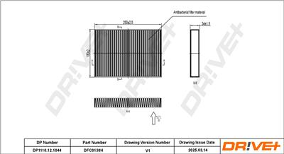 Dr!ve+ DP1110.12.1044 Číslo výrobce: DFC0138H. EAN: 7630556928287.