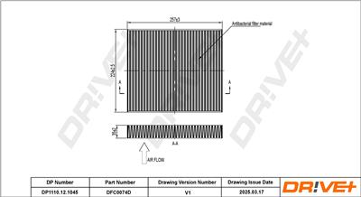 Dr!ve+ DP1110.12.1045 Číslo výrobce: DFC0074D. EAN: 7630556928294.