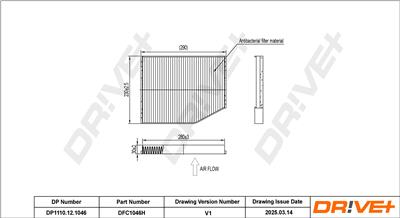 Dr!ve+ DP1110.12.1046 Číslo výrobce: DFC1046H. EAN: 7630556928300.