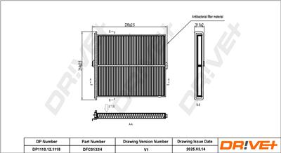 Dr!ve+ DP1110.12.1118 Číslo výrobce: DFC0133H. EAN: 7630556929024.