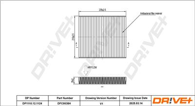 Dr!ve+ DP1110.12.1124 Číslo výrobce: DFC0038H. EAN: 7630556929086.