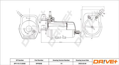 Dr!ve+ DP1110.13.0058 Číslo výrobce: DFF0058. EAN: 5907714164835.