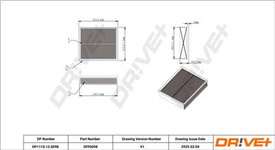 Dr!ve+ DP1110.13.0098 Číslo výrobce: DFF0098. EAN: 5907714164903.
