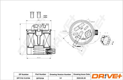 Dr!ve+ DP1110.13.0104 Číslo výrobce: DFF0104. EAN: 5907714154935.