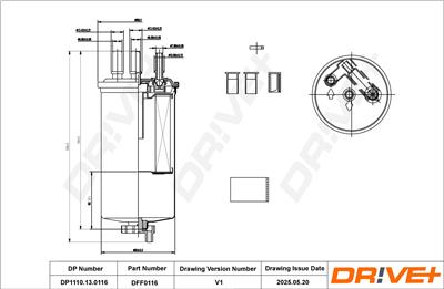 Dr!ve+ DP1110.13.0116 Číslo výrobce: DFF0116. EAN: 5907714155055.
