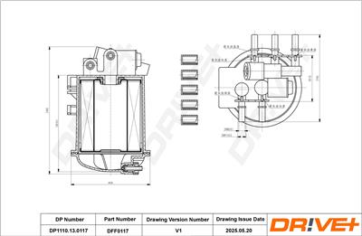 Dr!ve+ DP1110.13.0117 Číslo výrobce: DFF0117. EAN: 5907714155062.