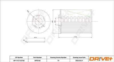 Dr!ve+ DP1110.13.0166 Číslo výrobce: DFF0166. EAN: 5907714168307.