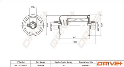 Dr!ve+ DP1110.13.0218 Číslo výrobce: DFF0218. EAN: 5907714168826.
