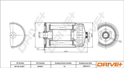 Dr!ve+ DP1110.13.0277 Číslo výrobce: DFF0277. EAN: 5907714169410.