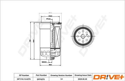 Dr!ve+ DP1110.13.0279 Číslo výrobce: DFF0279. EAN: 5907714169434.