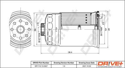 Dr!ve+ DP1110.13.0307 Číslo výrobce: DFF0307. EAN: 5907714199486.