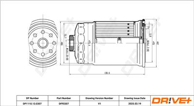 Dr!ve+ DP1110.13.0307 Číslo výrobce: DFF0307. EAN: 5907714199486.