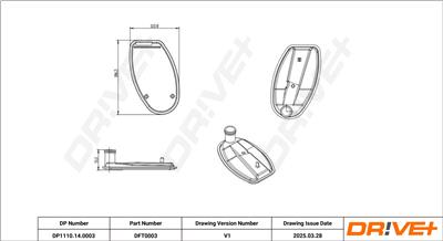 Dr!ve+ DP1110.14.0003 Číslo výrobce: DFT0003. EAN: 5907714155567.