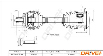 Dr!ve+ DP2110.10.0038 Číslo výrobce: DDS0038. EAN: 5907714188060.