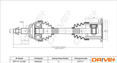 Dr!ve+ DP2110.10.0080 Číslo výrobce: DDS0080. EAN: 5907714188480.
