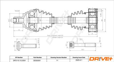 Dr!ve+ DP2110.10.0091 Číslo výrobce: DDS0091. EAN: 5907714188596.