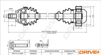 Dr!ve+ DP2110.10.0093 Číslo výrobce: DDS0093. EAN: 5907714188619.