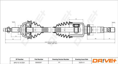 Dr!ve+ DP2110.10.0301 Číslo výrobce: DDS0301. EAN: 5907714190698.