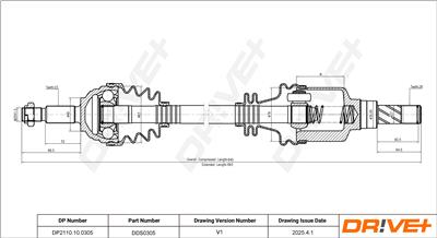 Dr!ve+ DP2110.10.0305 Číslo výrobce: DDS0305. EAN: 5907714190735.