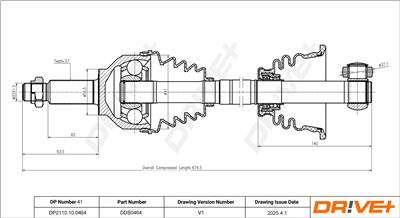 Dr!ve+ DP2110.10.0464 Číslo výrobce: DDS0464. EAN: 5907714192326.