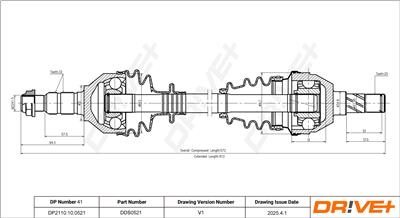 Dr!ve+ DP2110.10.0521 Číslo výrobce: DDS0521. EAN: 5907714192890.