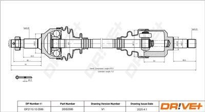 Dr!ve+ DP2110.10.0586 Číslo výrobce: DDS0586. EAN: 5907714193545.