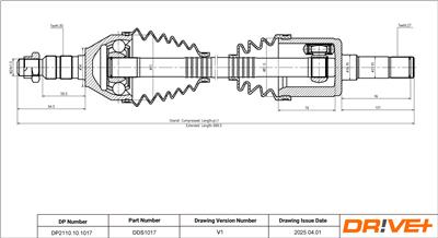 Dr!ve+ DP2110.10.1017 Číslo výrobce: DDS1017. EAN: 5907714197857.
