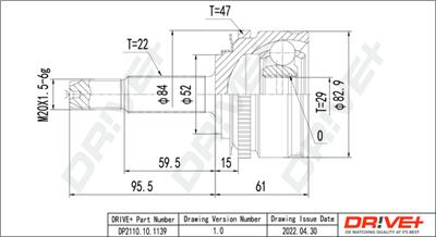 Dr!ve+ DP2110.10.1139 Číslo výrobce: DDC1139. EAN: 5907714181320.