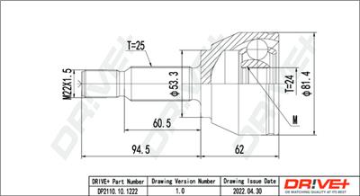 Dr!ve+ DP2110.10.1222 Číslo výrobce: DDC1222. EAN: 5907714182150.