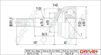 Dr!ve+ DP2110.10.1342 Číslo výrobce: DDC1342.