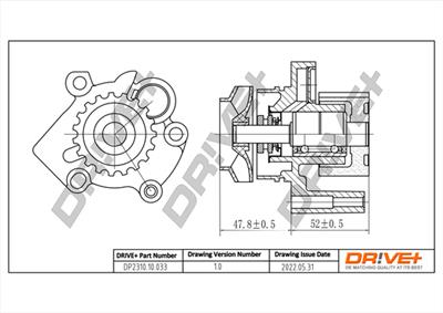 Dr!ve+ DP2310.10.033 Číslo výrobce: DCW0033. EAN: 7640250072568.