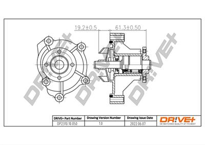 Dr!ve+ DP2310.10.050 Číslo výrobce: DCW0050. EAN: 7640250072735.