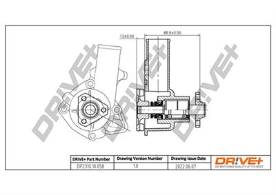 Dr!ve+ DP2310.10.058 Číslo výrobce: DCW0058. EAN: 7640250072810.