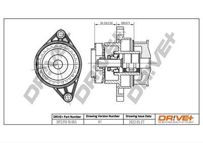 Dr!ve+ DP2310.10.065 Číslo výrobce: DCW0065. EAN: 7640250072889.