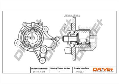 Dr!ve+ DP2310.10.078 Číslo výrobce: DCW0078. EAN: 7640250073015.