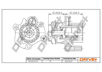 Dr!ve+ DP2310.10.113 Číslo výrobce: DCW0113. EAN: 7640250073367.