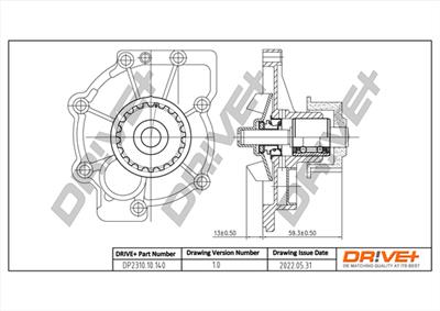 Dr!ve+ DP2310.10.140 Číslo výrobce: DCW0140. EAN: 7640250073633.