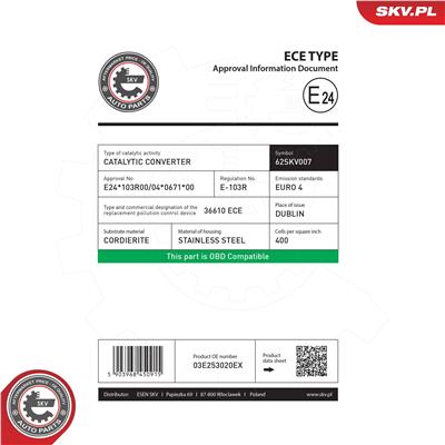ESEN SKV 62SKV007 EAN: 5903968450915.