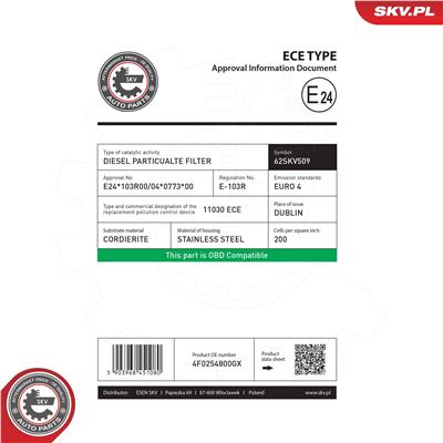 ESEN SKV 62SKV509 EAN: 5903968451080.