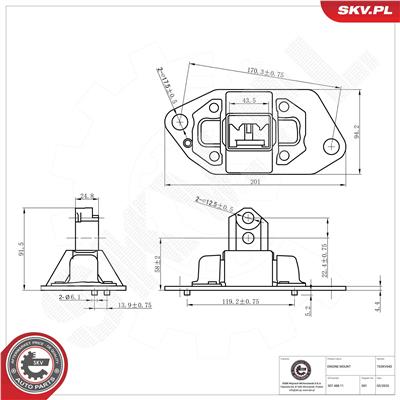 ESEN SKV 75SKV040 EAN: 5906302230730.
