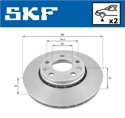 SKF VKBD 80008 V2 EAN: 7316581893232.