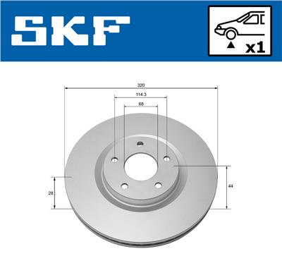 SKF VKBD 80183 V1 EAN: 7316581895144.