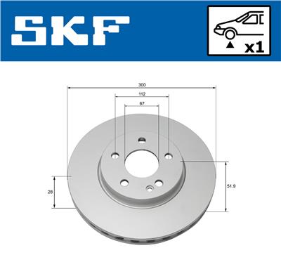 SKF VKBD 80191 V1 EAN: 7316581895229.