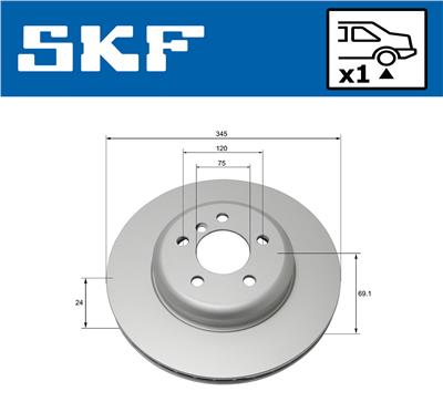SKF VKBD 90162 V1 EAN: 7316581894918.