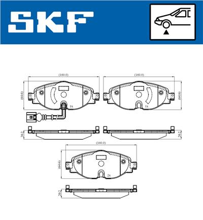 SKF VKBP 80018 E Číslo výrobce: 25086. EAN: 7316581296118.