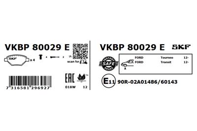 SKF VKBP 80029 E EAN: 7316581296927.